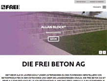 Tablet Screenshot of frei-beton.ch